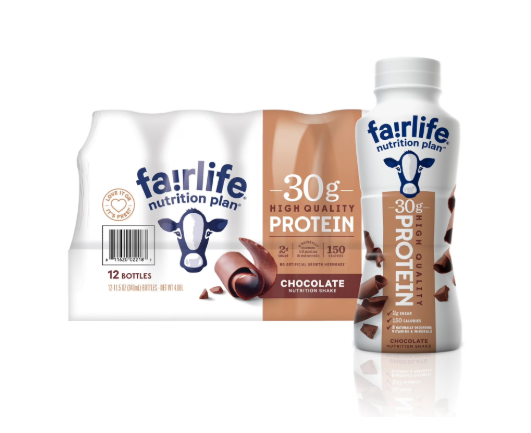 Fairlife Nutrition Plan 30g Protein Shake, Chocolate, 11.5 fl. oz., 12 pack