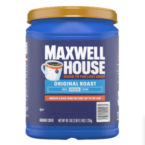 Maxwell House Original Roast Medium Ground Coffee, 43.1 oz